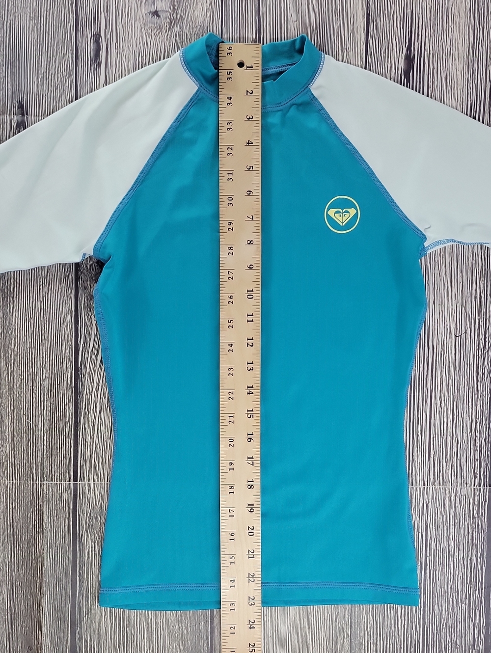 Roxy Sea Bound Rash Guard In Teal Mint - Picture 11 of 11